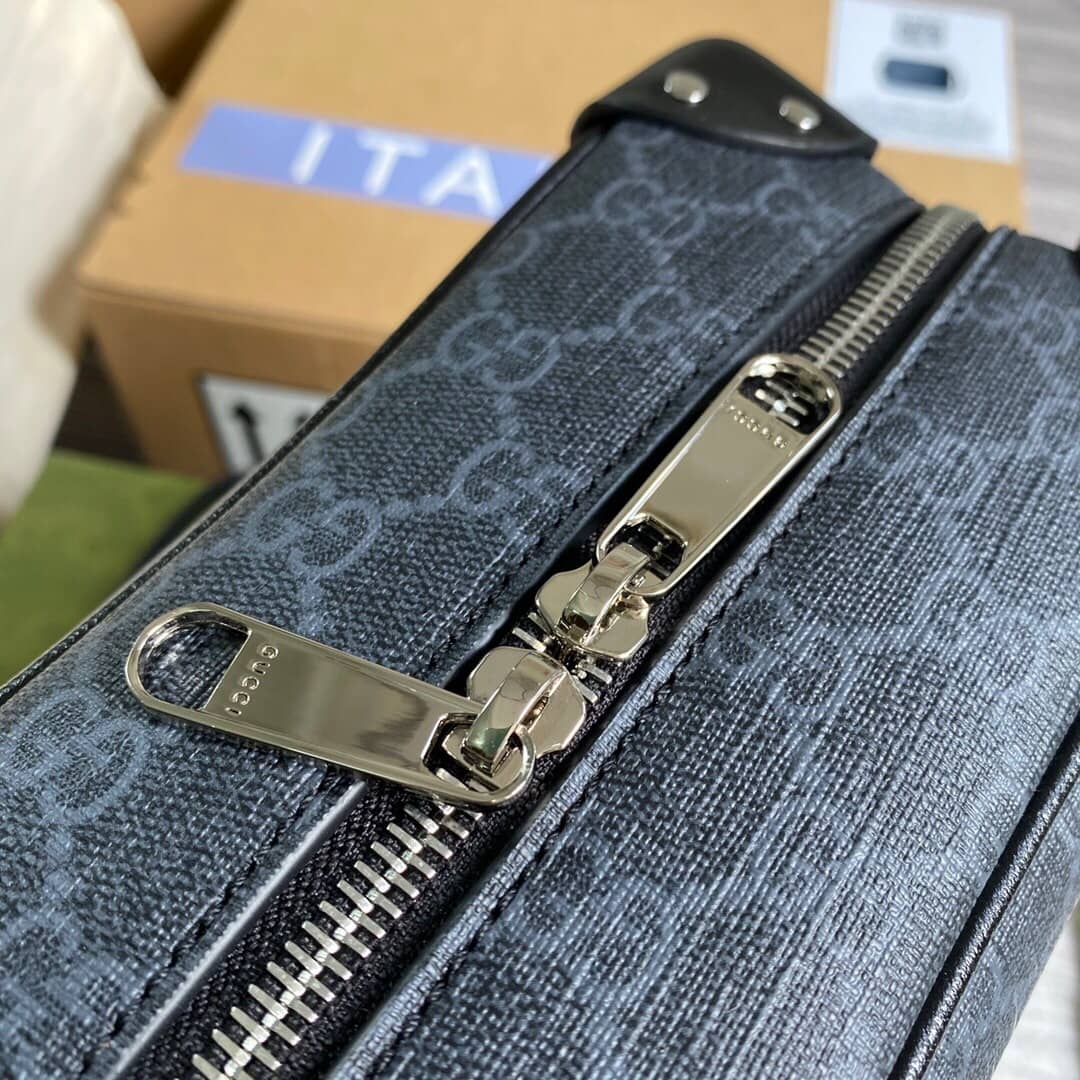 Gvc*1 GG Svp*me Leather Shoulder Bag Replica Blue 626363