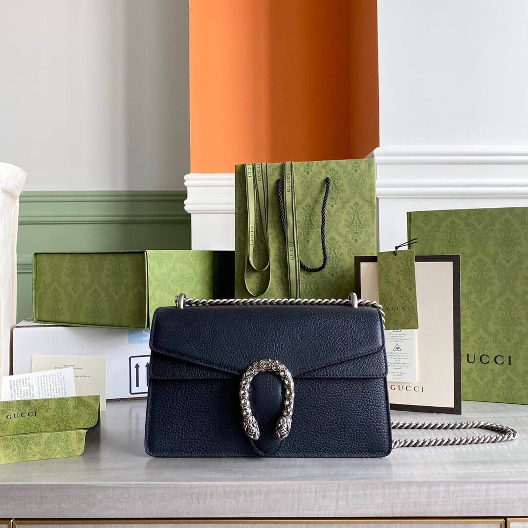 Gvc*1 Dionysus Dupe GG Svp*me Dionysus Chain Replica Shoulder Bag Black 400249