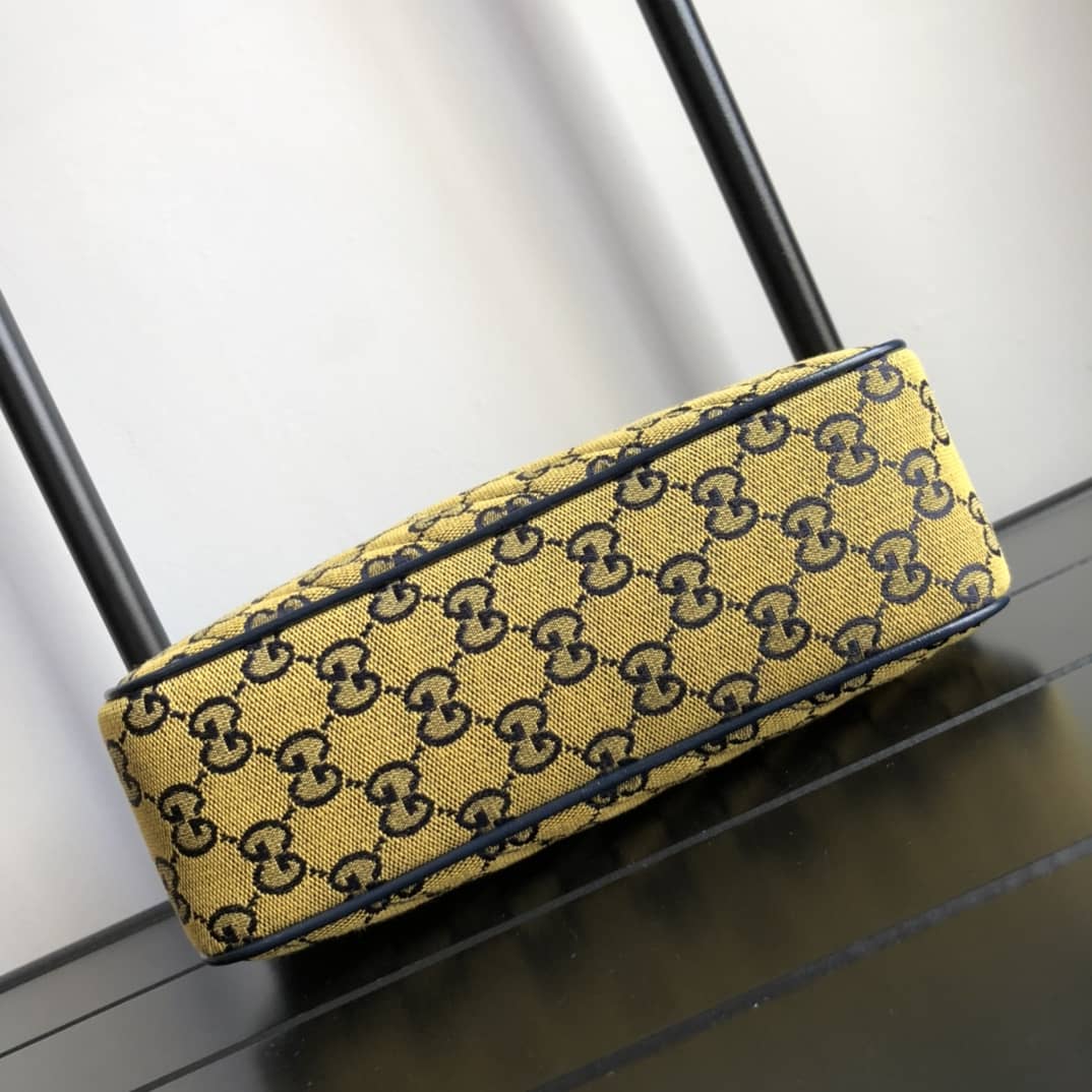 Gvc*1 GG Marmont Small Shoulder Handbag Camera Bag Replica Yellow 447632