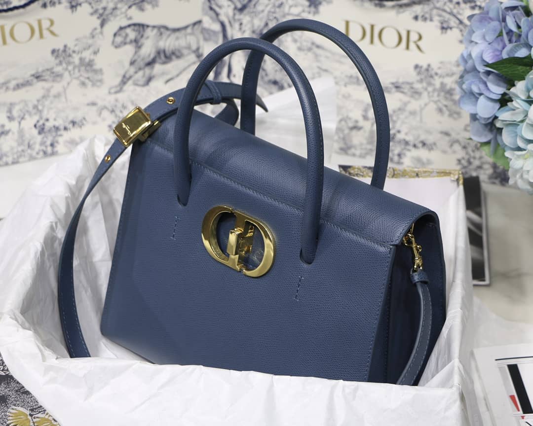 Chr1st1an D10r Box Calfskin Large St. Honore Tote