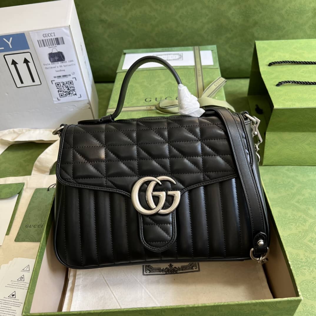 Gvc*1 Marmont Dupe GG Small Top Handle Bag Replica 498110