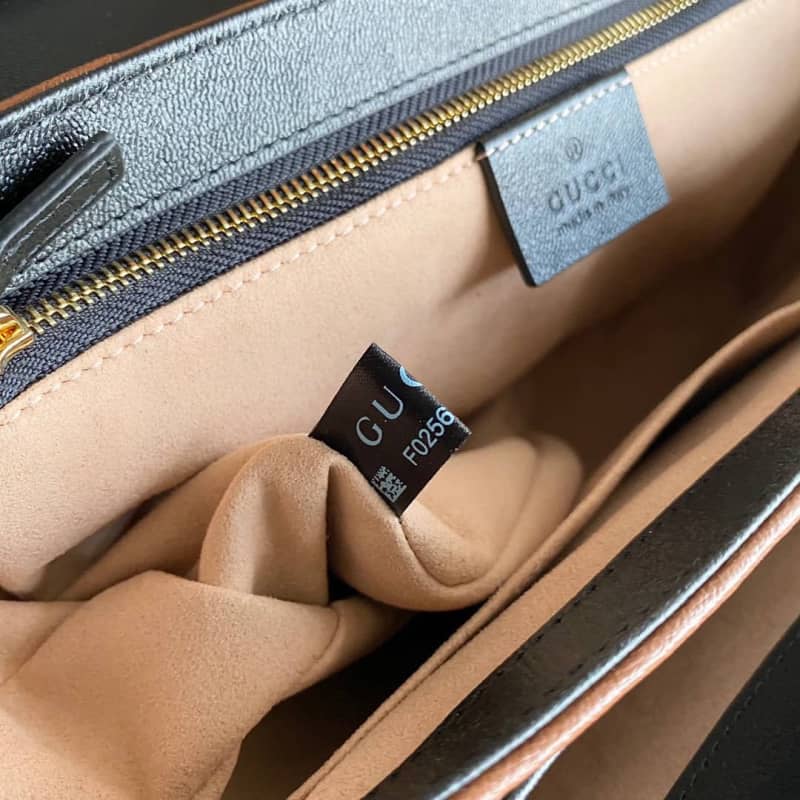 Gvc*1 Padlock Small GG Svp*me Canvas Shoulder Bag Replica Black 644527