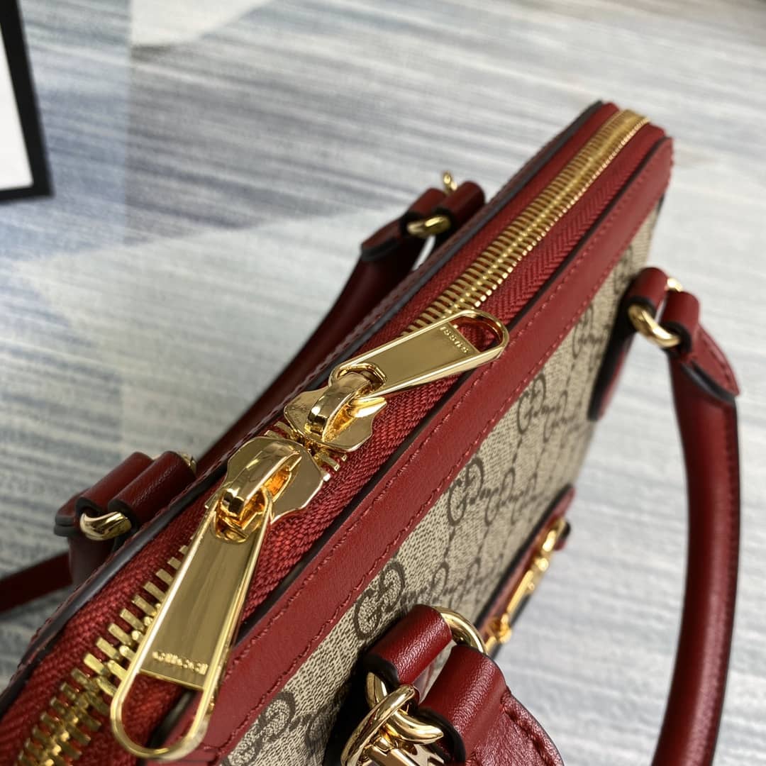 Gvc*1 1955 Horsebit Polkadot Handle Bag Replica 621220
