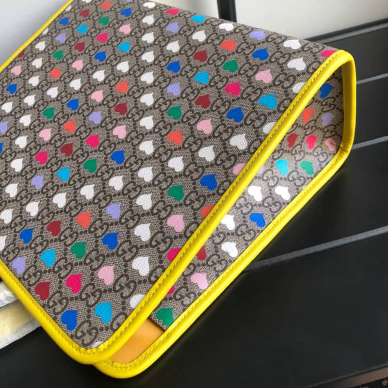 Gvc*1 GG Svp*me Kids Girl Tote Replica Yellow 605614