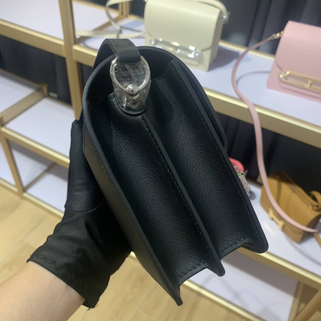 H**me5 Roulis Mini Sac Evercolor Calfskin Leather Crossbody Bag