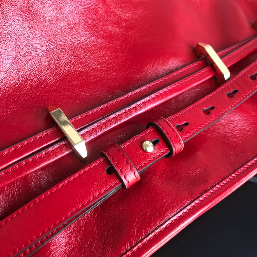 Gvc*1 1955 Horsebit Messenger Bag Replica Red 602089