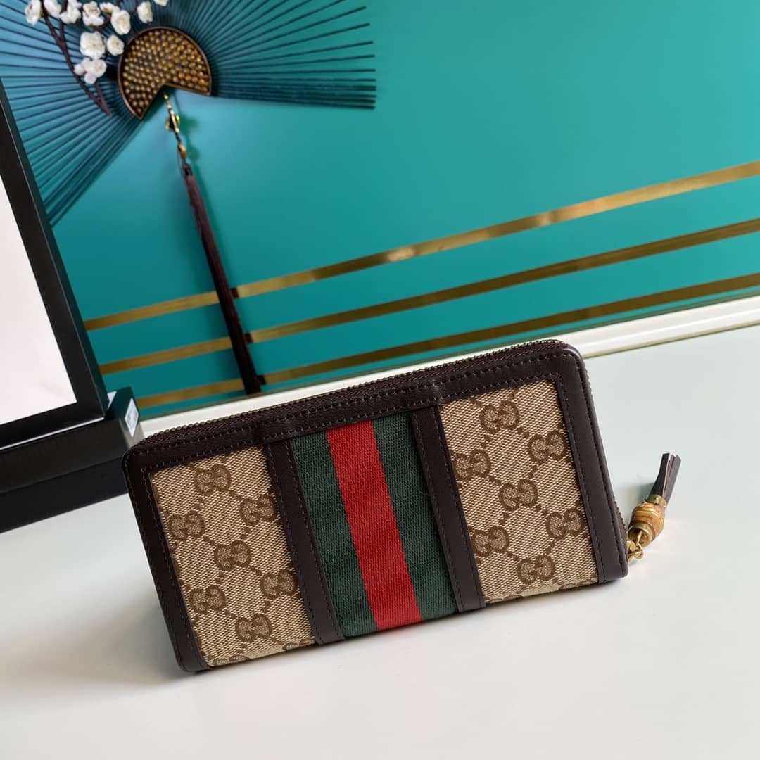Gvc*1 Rania Original GG Zip Around Wallet Replica 353651