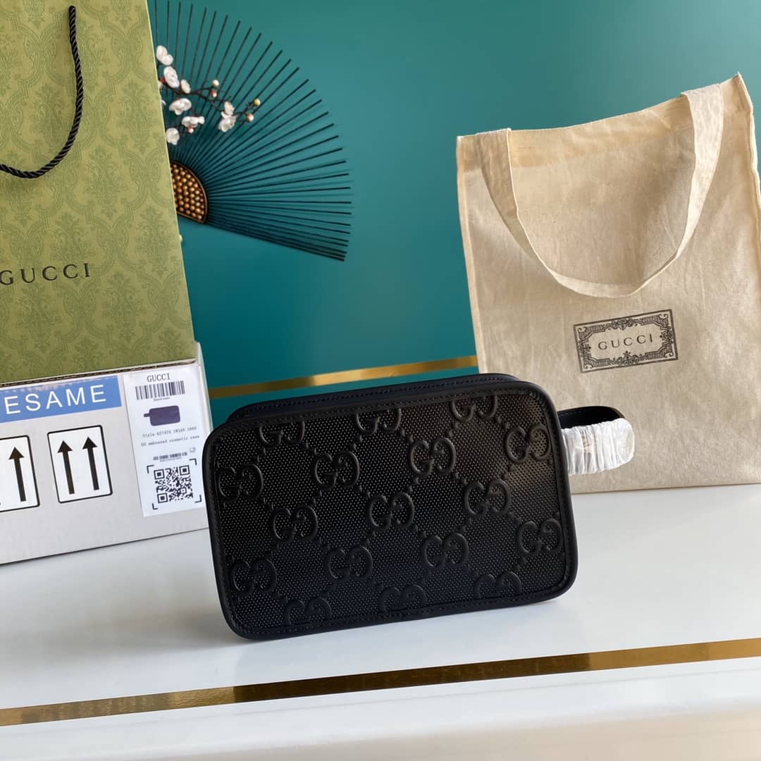 Gvc*1 GG Embossed Cosmetic Case Replica 627470
