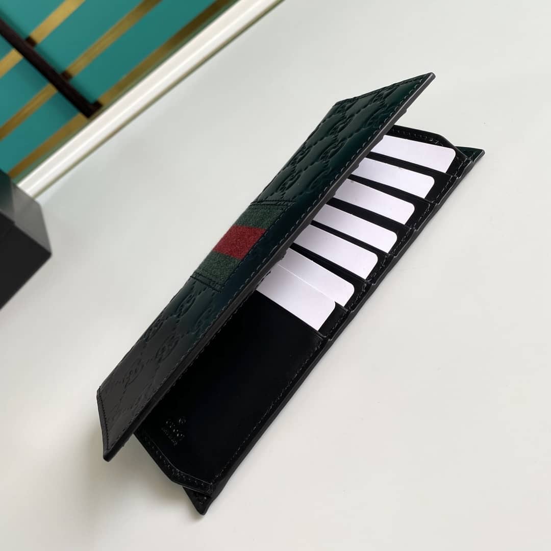 Gvc*1 Bill PVC Leather Long Wallet Replica 408836