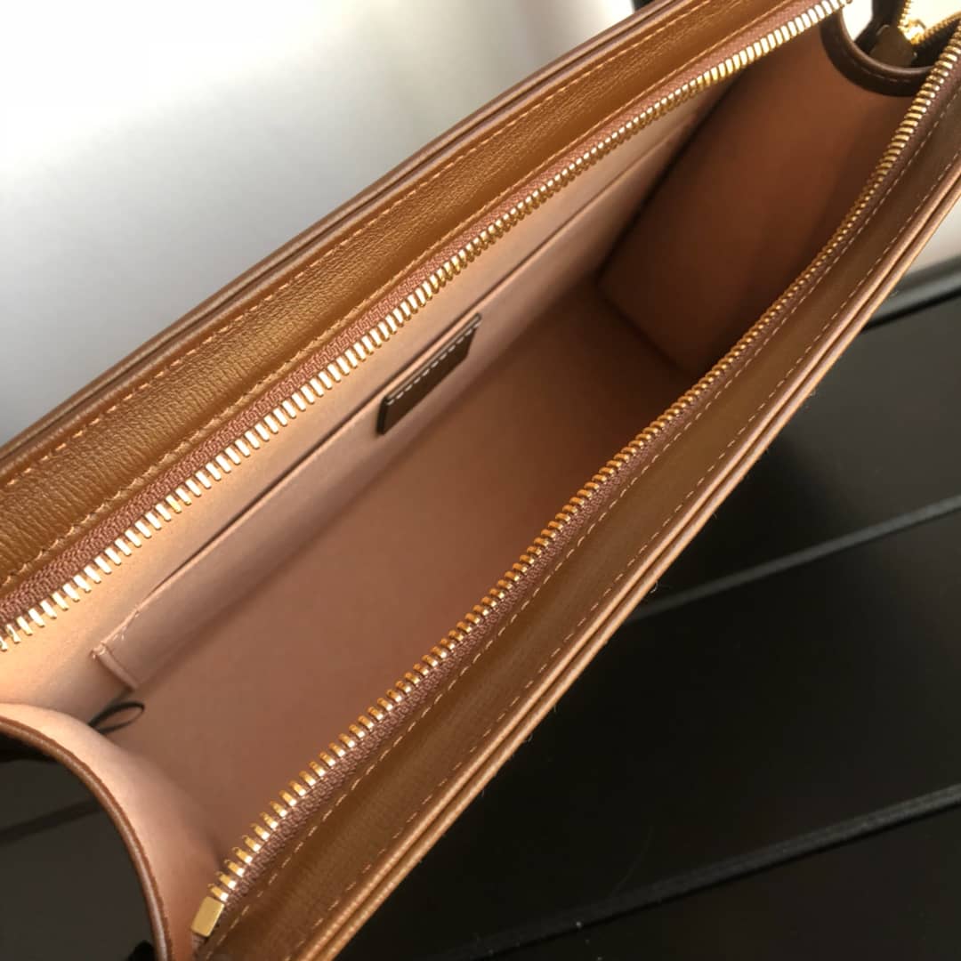 Gvc*1 1955 Horsebit Pouch Replica Brown 621890