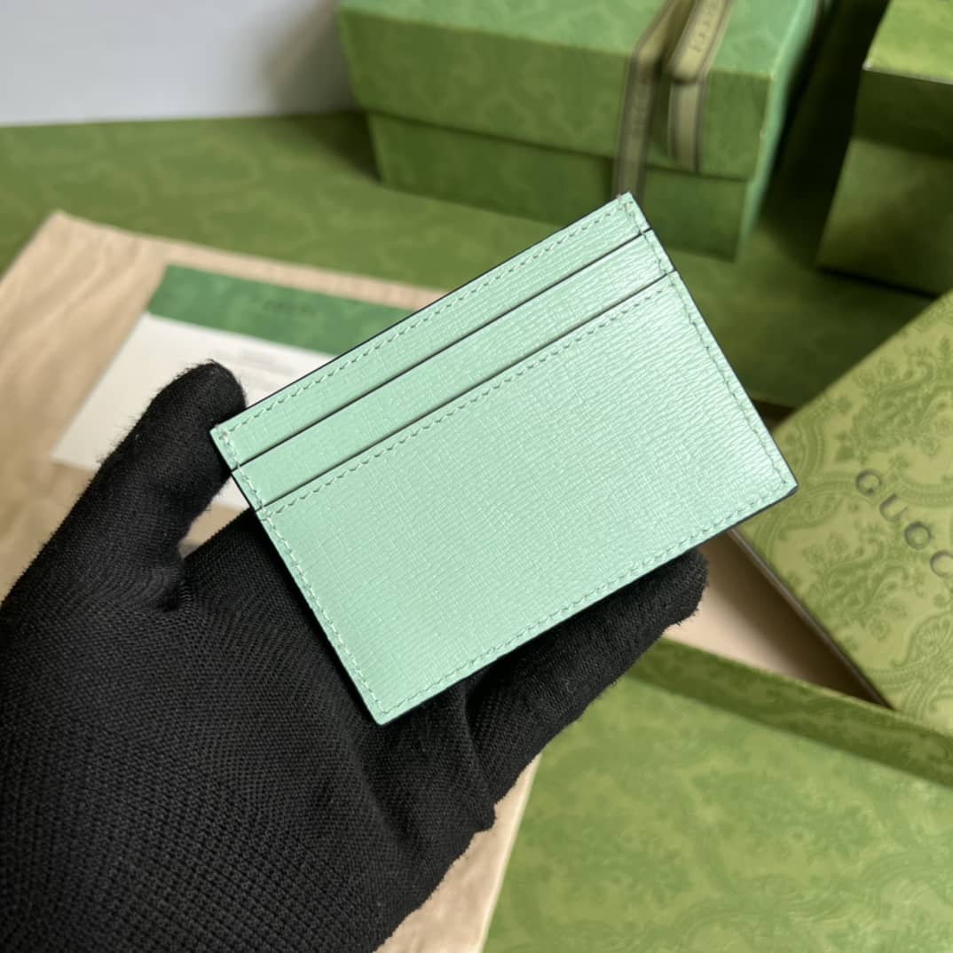 Gvc*1 Star Bananya Print Card Case Green 701064 Replica Wallet