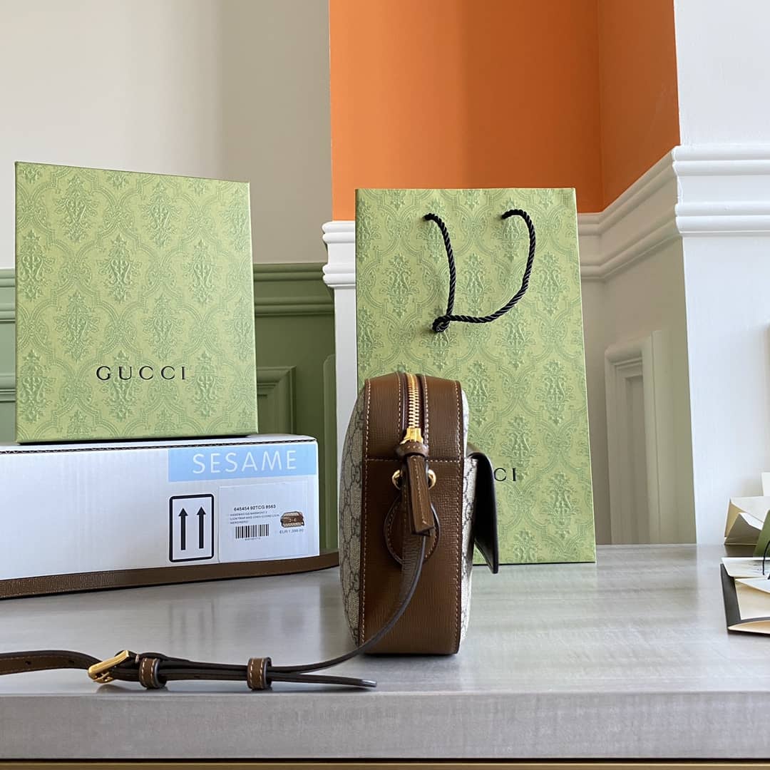 Gvc*1 Horsebit 1955 GG Crossbody Bag Replica Brown 645454