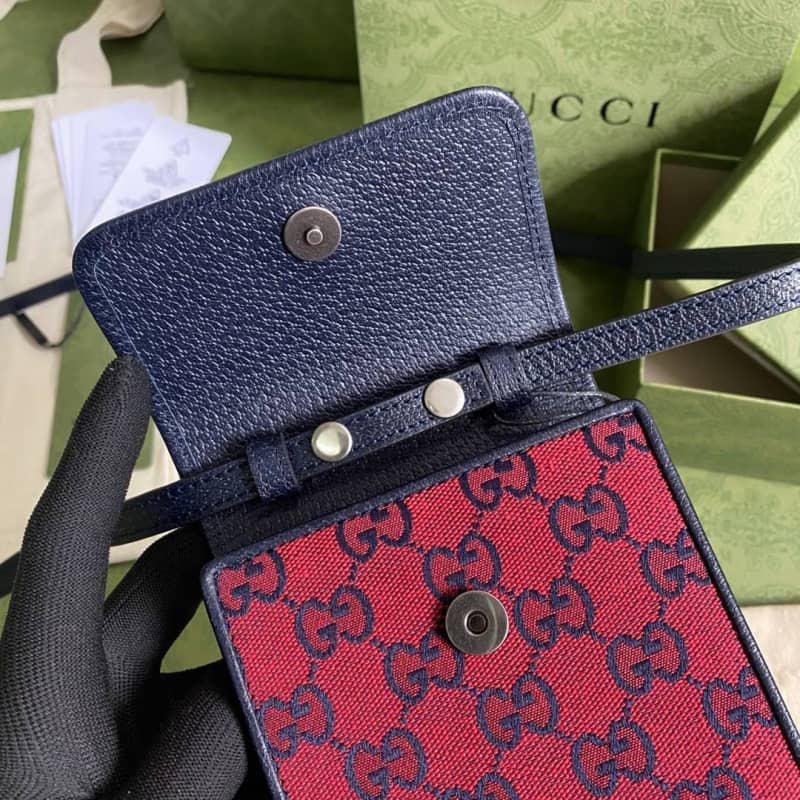 Gvc*1 GG Multicolor Mini Bag Replica Red 657582