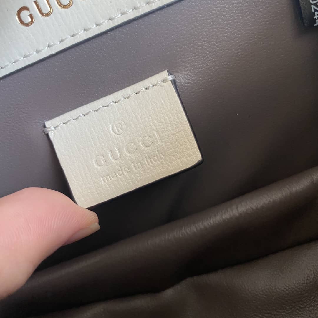 Gvc*1 Ladies Mini Sylvie Shoulder Bag Replica White 615965