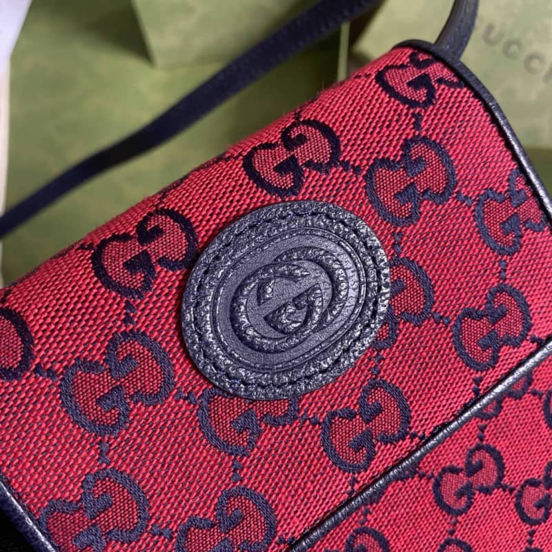 Gvc*1 GG Multicolor Mini Bag Replica Red 657582
