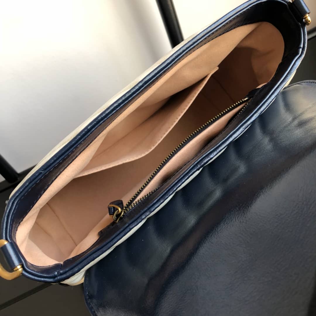 Gvc*1 Marmont Dupe GG Marmont Replica Bag White 498100