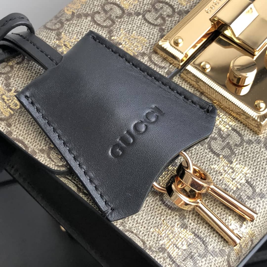 Gvc*1 Padlock Small GG Chain Shoulder Bag Replica Brown 409487