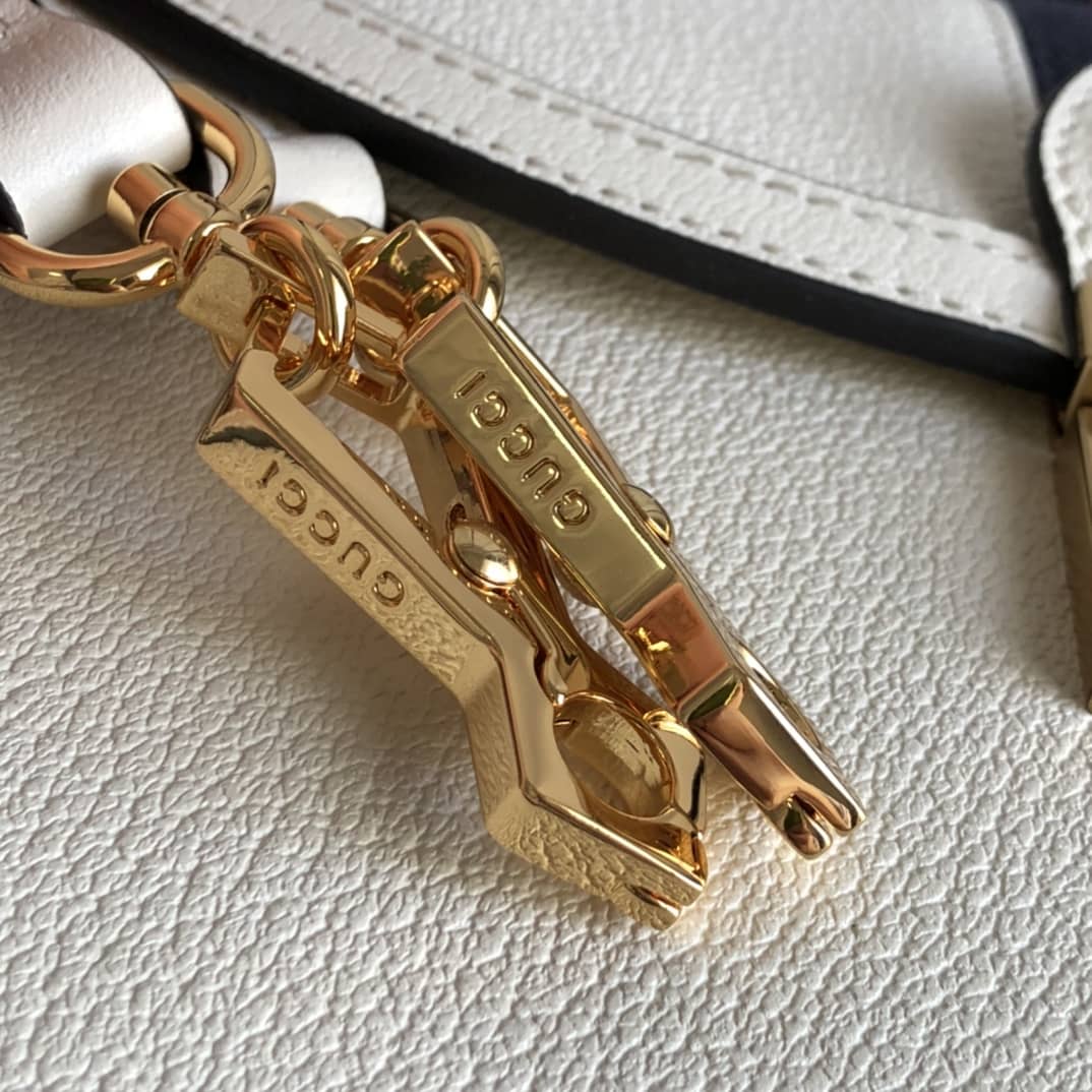 Gvc*1 Ophidia Small Top Handle Bag Replica White 651055