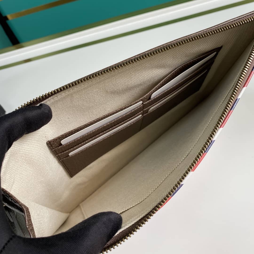 Gvc*1 GG Svp*me Monogram Courrier Zip Pouch Replica 473915