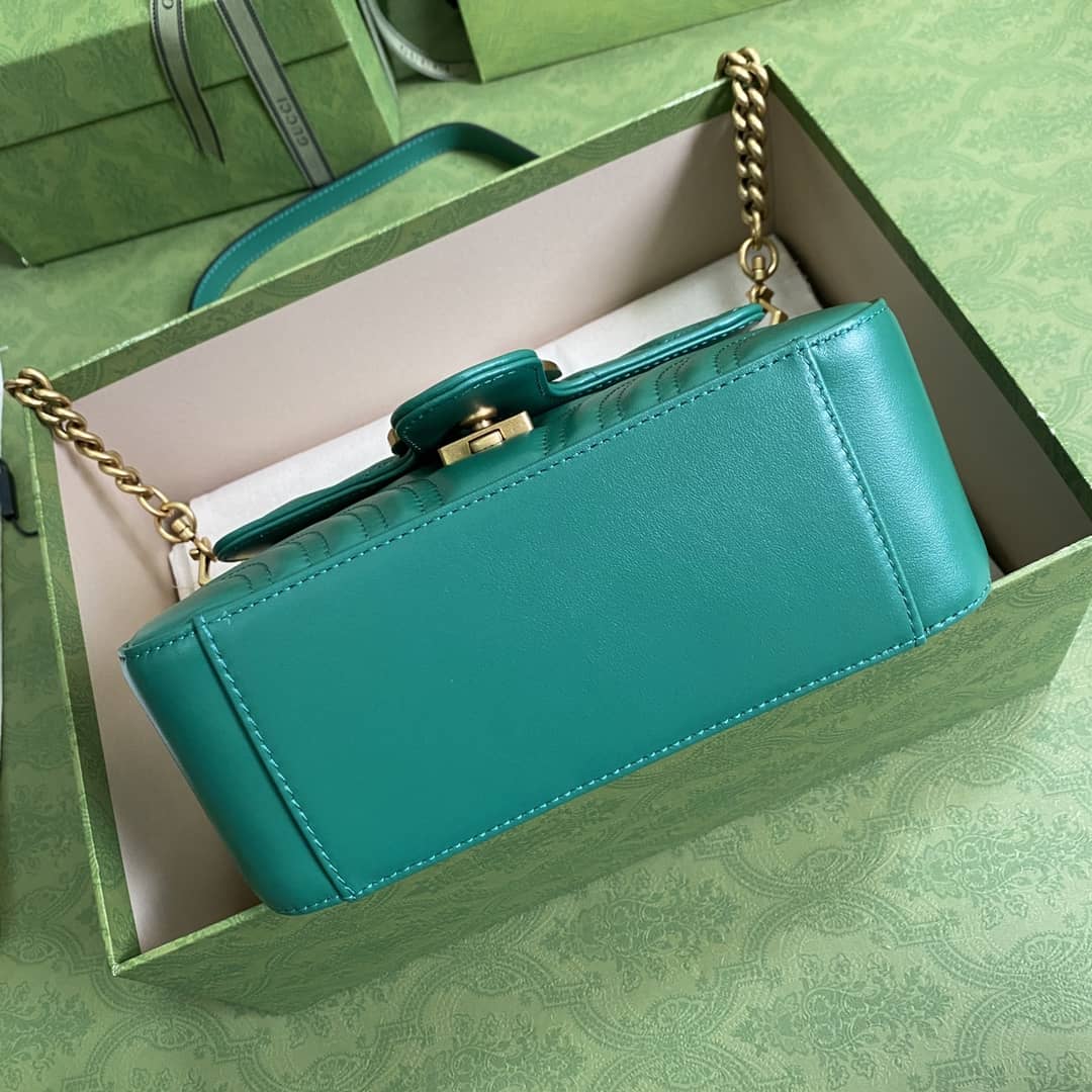 Gvc*1 GG Marmont Mini Leather Top Handle Crossbody Bag 547260 Replica