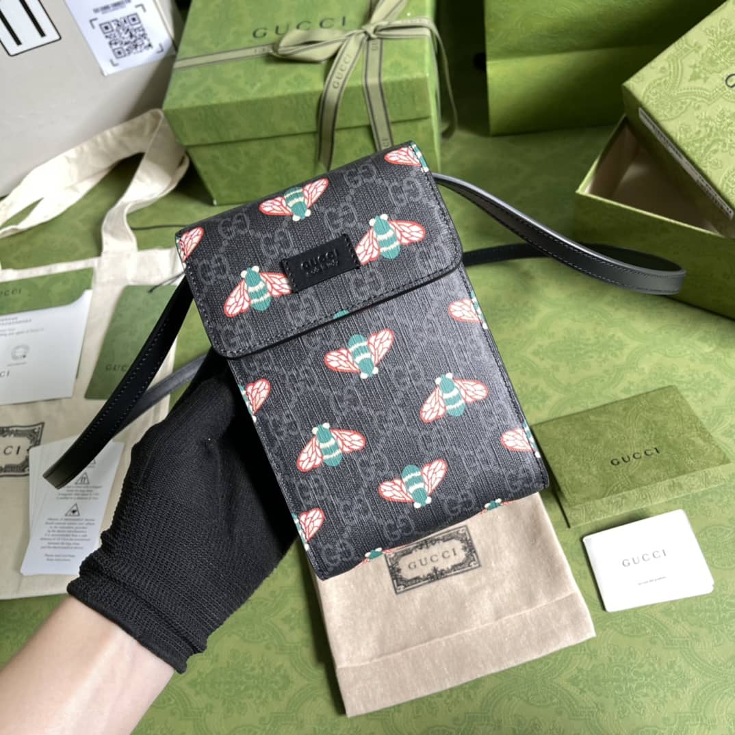 Gvc*1 Scarab Logo Print Phone Bag Replica 673016