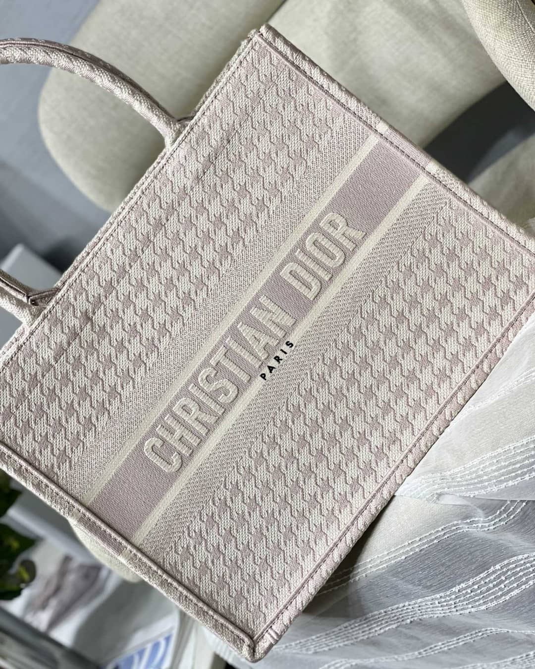 Chr1st1an D10r CD Book Embroidery Replica Tote