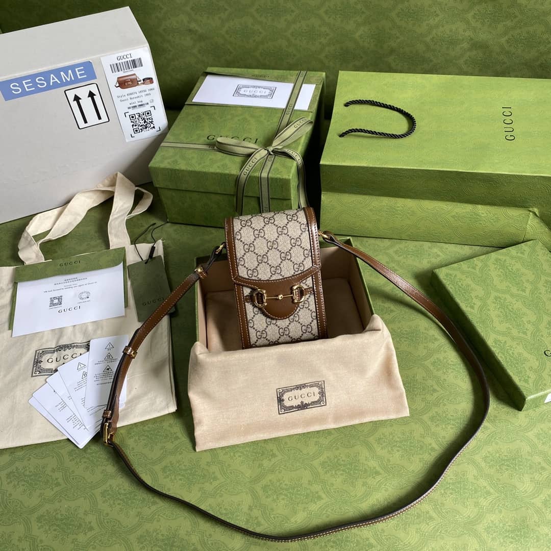 Gvc*1 1955 Horsebit Mini Phone Bag Replica 625615