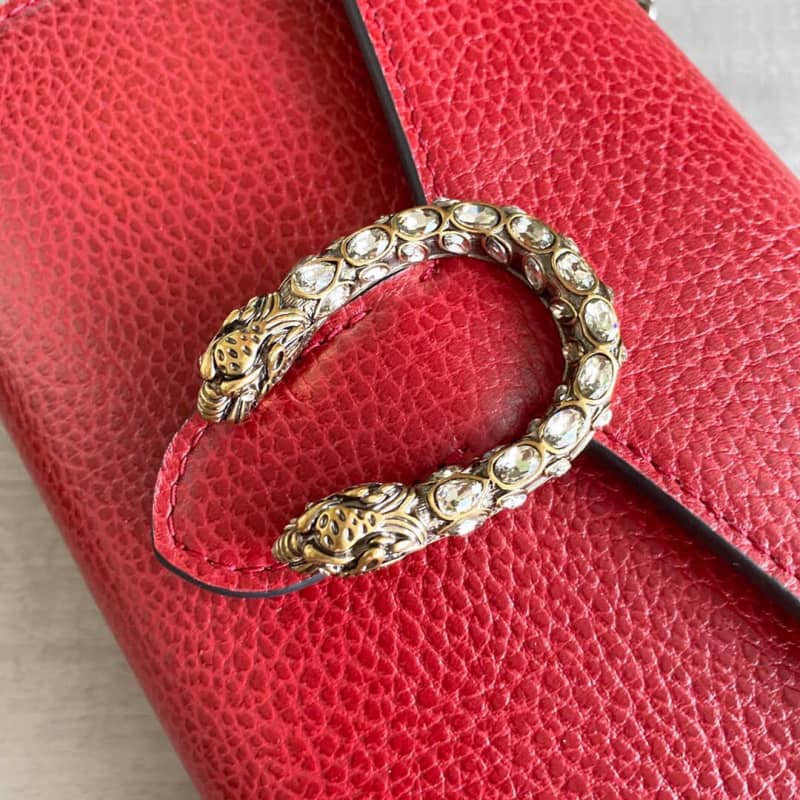 Gvc*1 Dionysus Chain Wallet Shoulder Bag Replica Red 401231