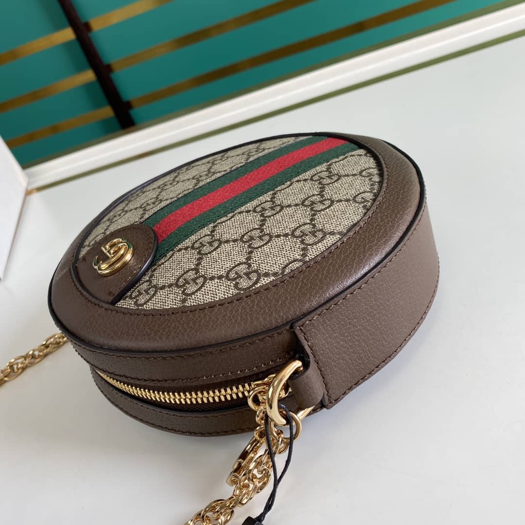 Gvc*1 Ophidia Mini GG Round Shoulder Bag Replica 550618