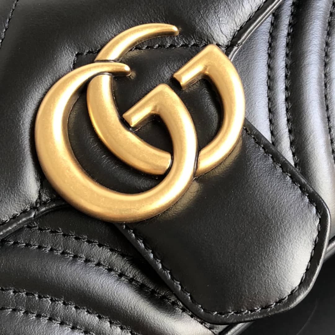 Gvc*1 GG Marmont Mini Matelasse Shoulder Bag Replica Yellow Red 446744