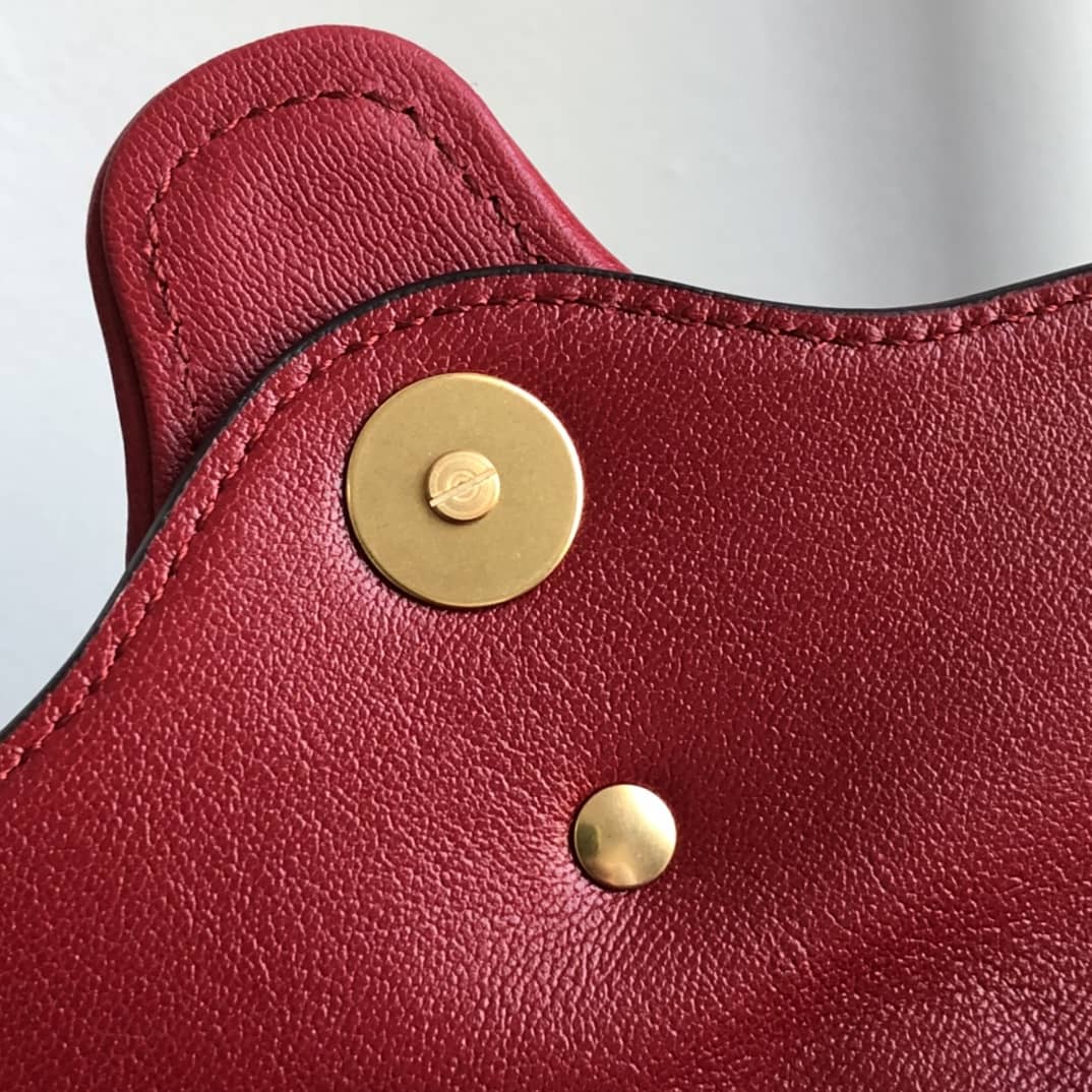 Gvc*1 Small Shoulder Bag With Double G Replica Red 648999