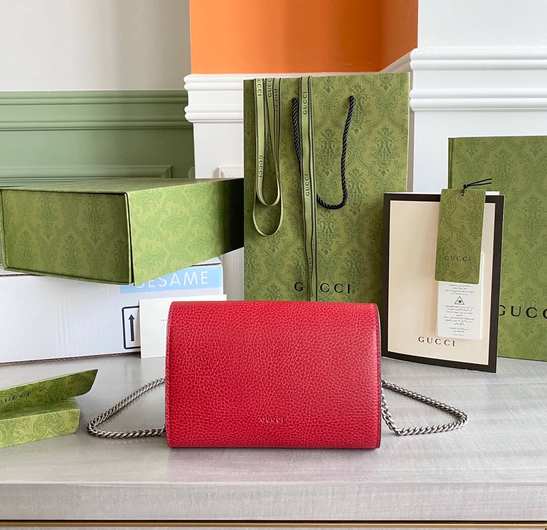 Gvc*1 Dionysus Chain Wallet Shoulder Bag Replica Red 401231