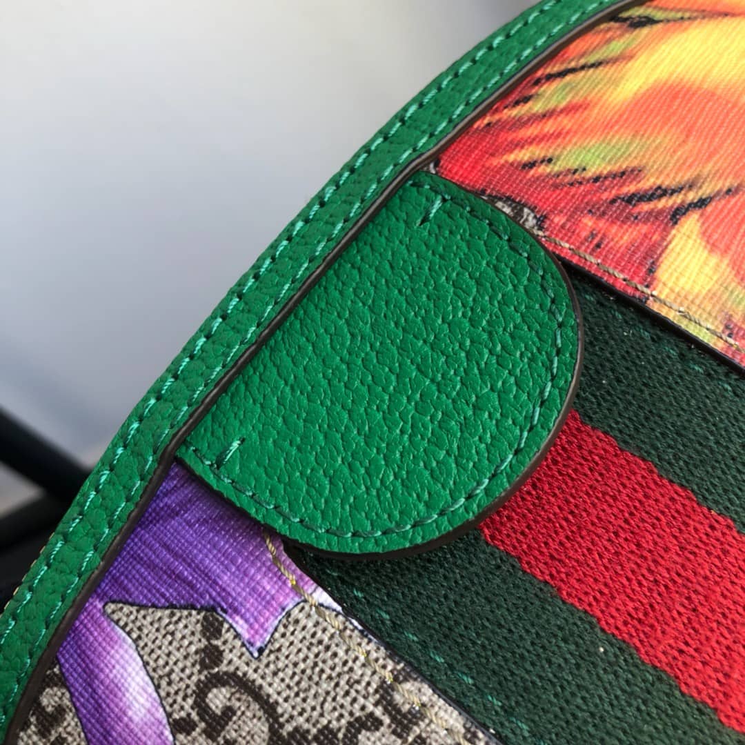 Gvc*1 GG Svp*me Ophidia Small Rounded Top Shoulder Bag Replica Green 499621