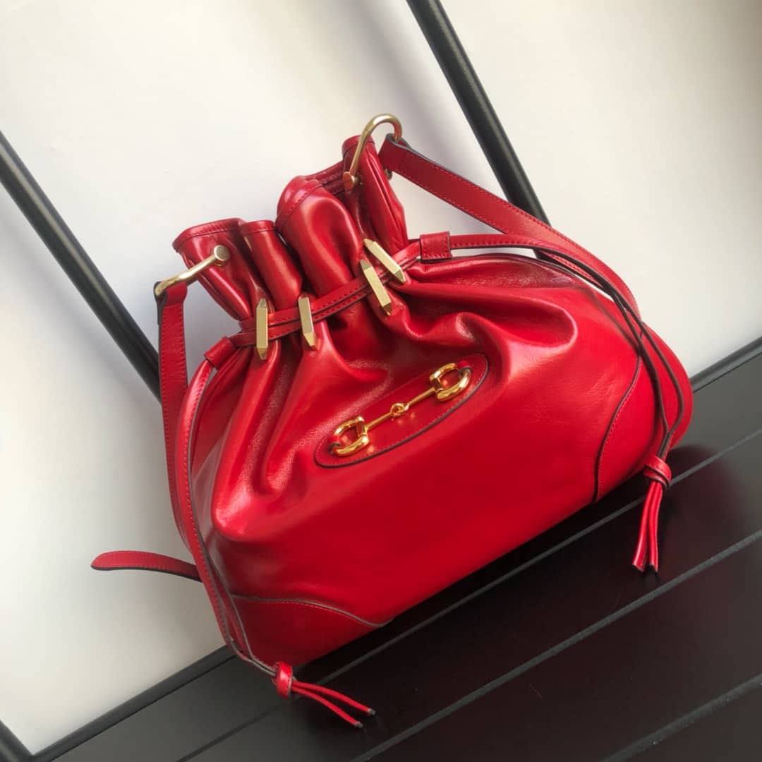 Gvc*1 1955 Horsebit Messenger Bag Replica Red 602089