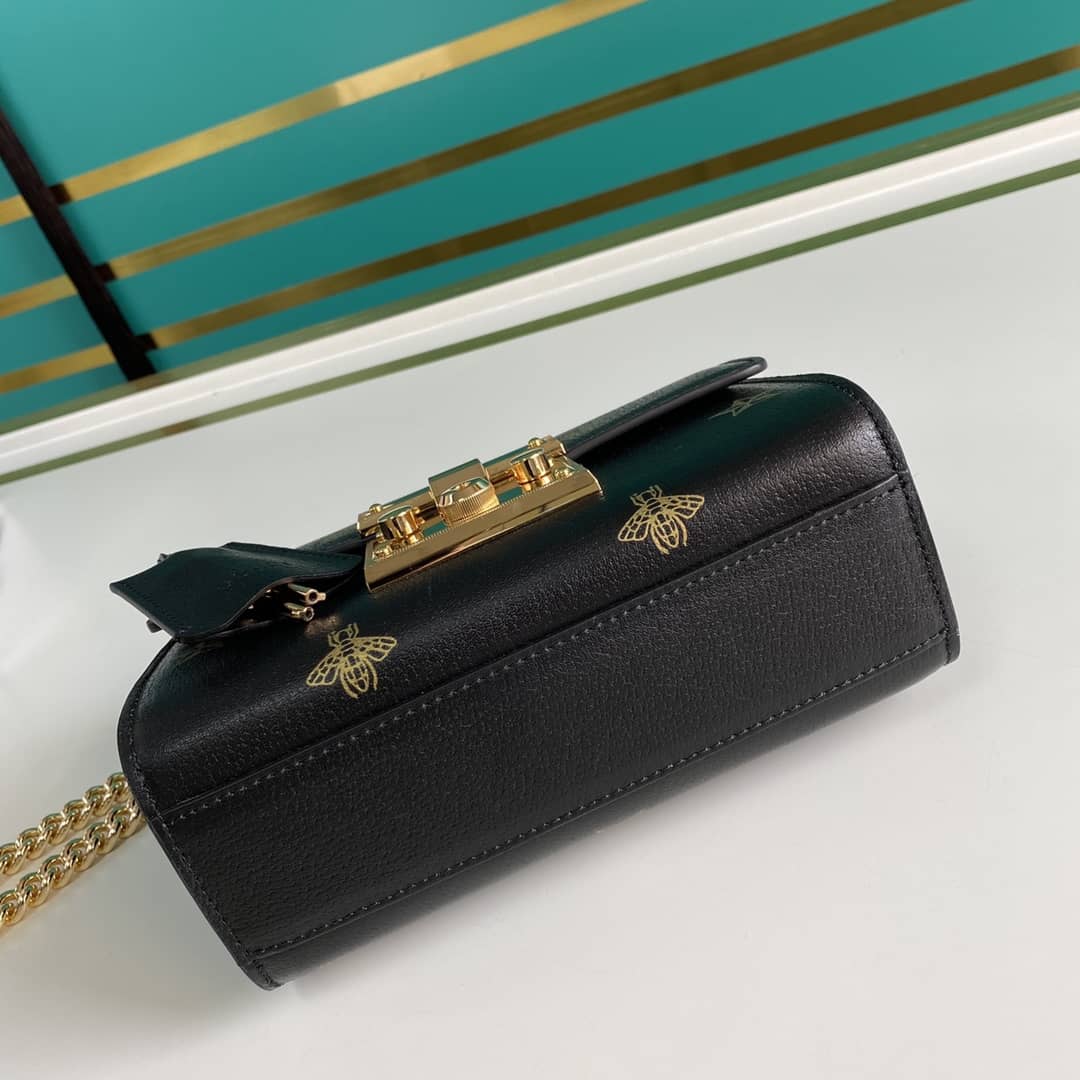 Gvc*1 Padlock Leather Shoulder Bag Replica 432182