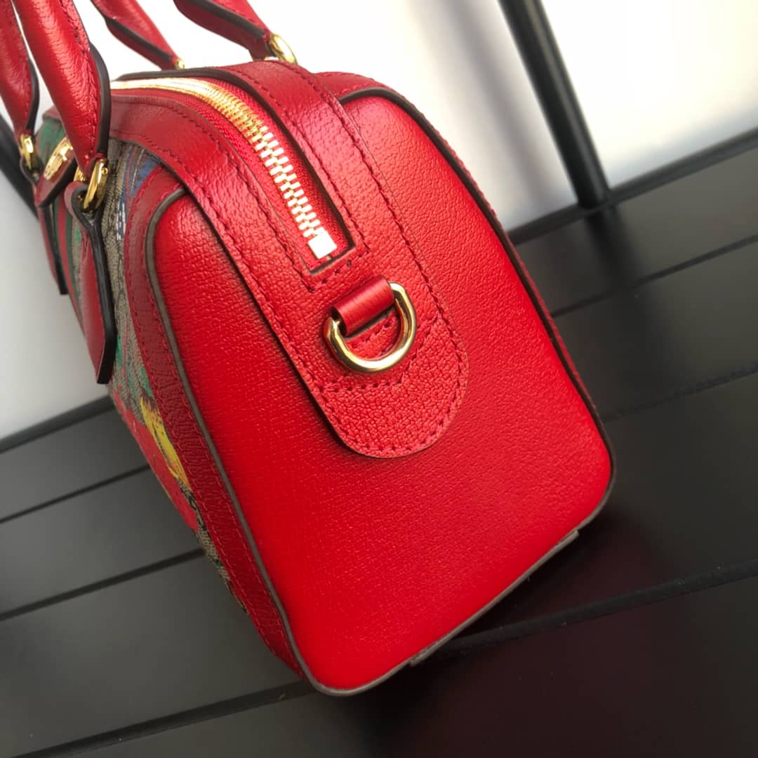 Gvc*1 Ophidia GG Flora Medium 2way Replica Boston Bag 524532