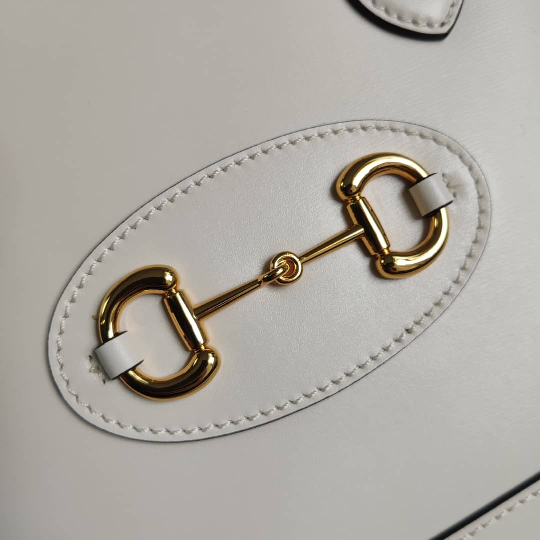 Gvc*1 1955 Horsebit Polkadot Handle Bag Replica 621220