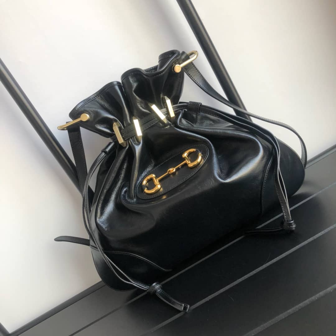 Gvc*1 1955 Horsebit Messenger Bag Replica Black 602089