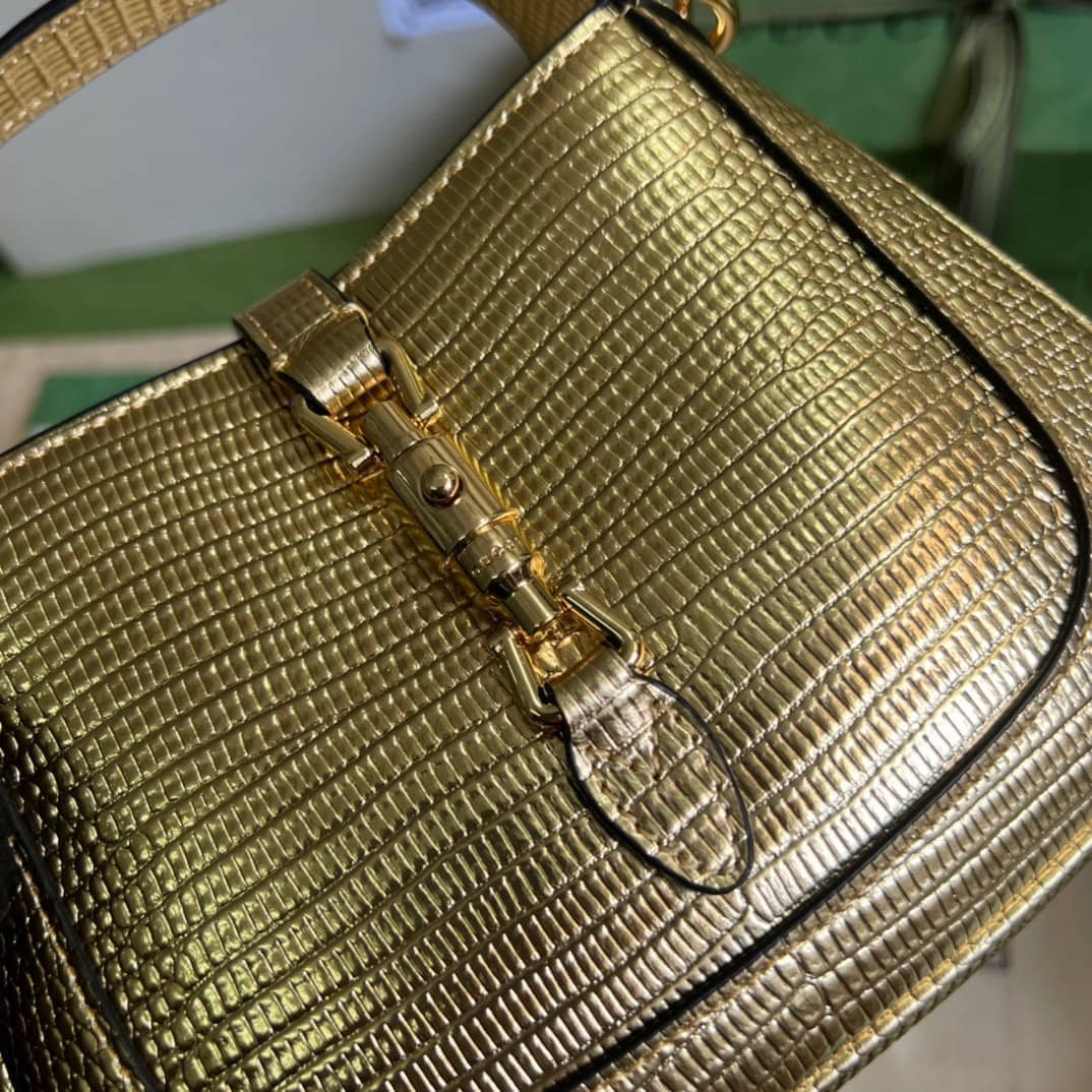 Gvc*1 Jackie 1961 Mini Shoulder Bag Gold Leather 675799 Replica