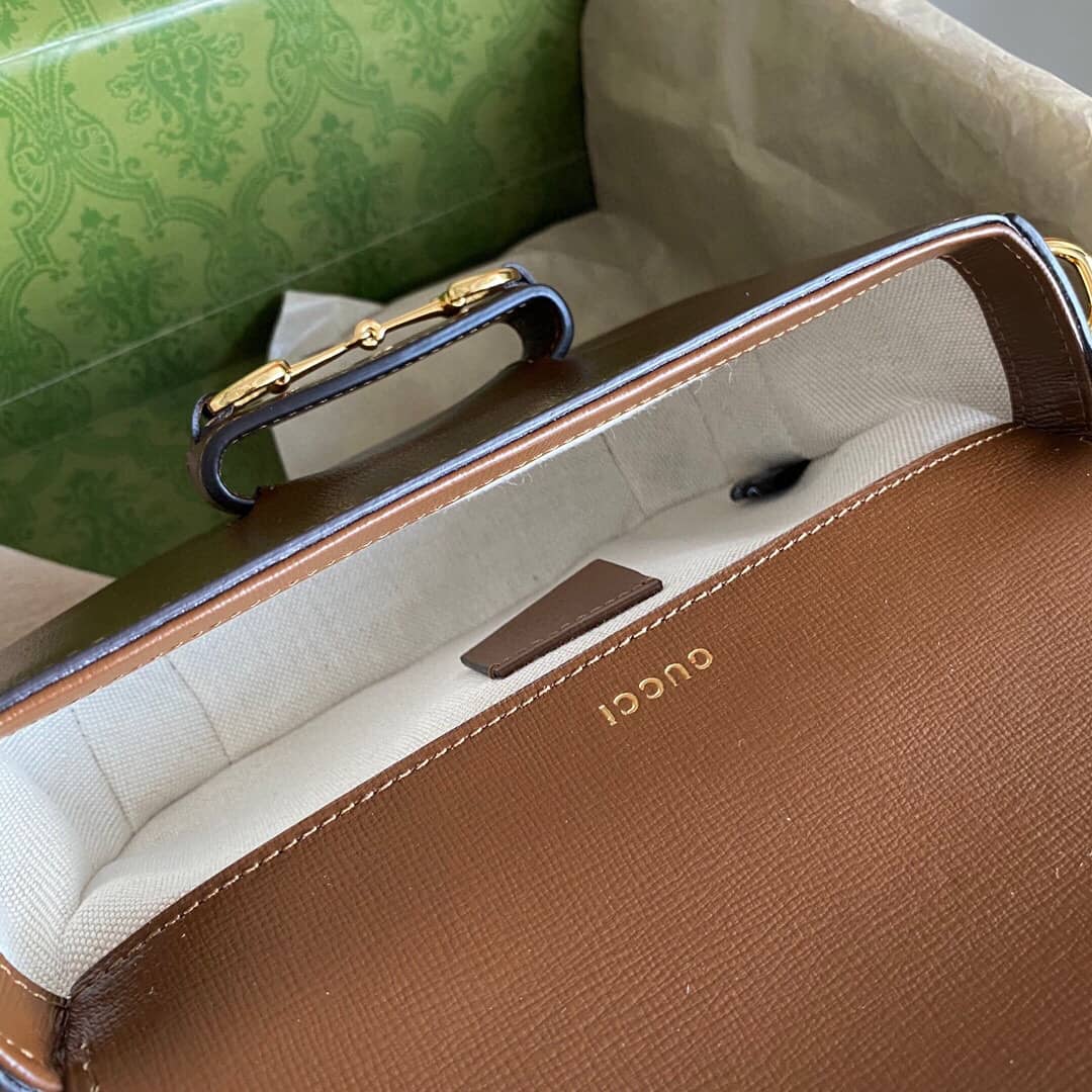 Gvc*1 Horsebit 1955 Mini Bag Replica Brown 658574