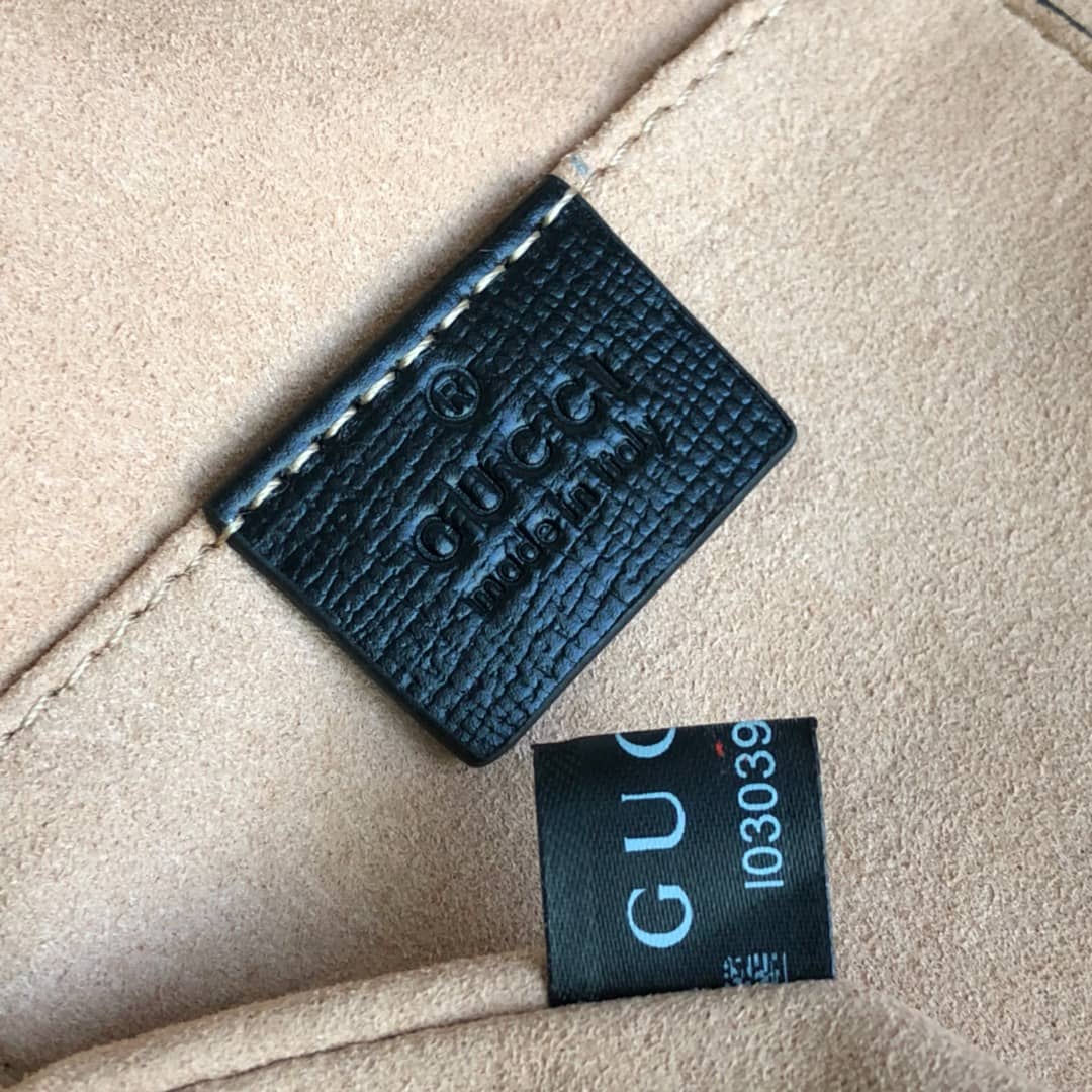 Gvc*1 1955 Horsebit Bucket Bag Replica Yellow Black 602118