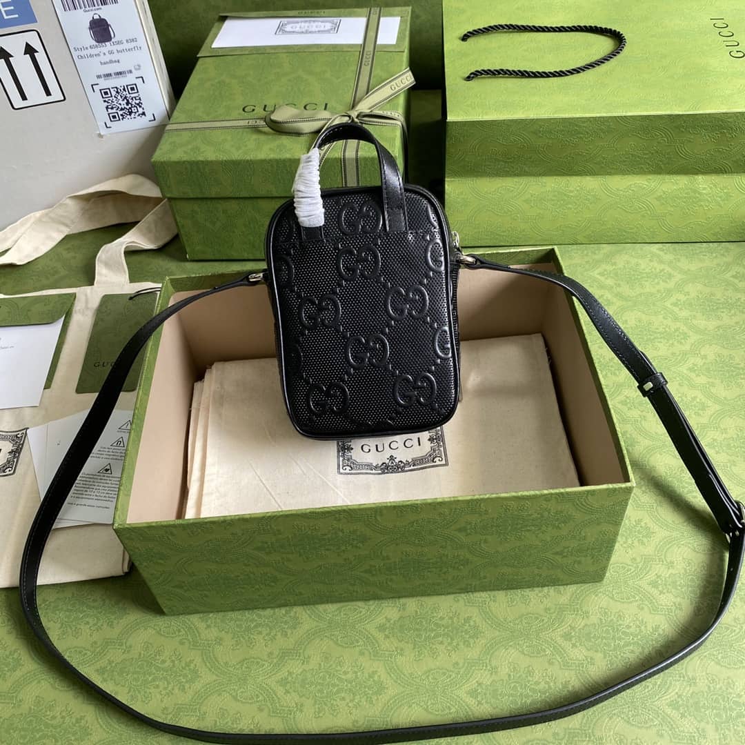 Gvc*1 GG Embossed Mini Bag Replica 658553
