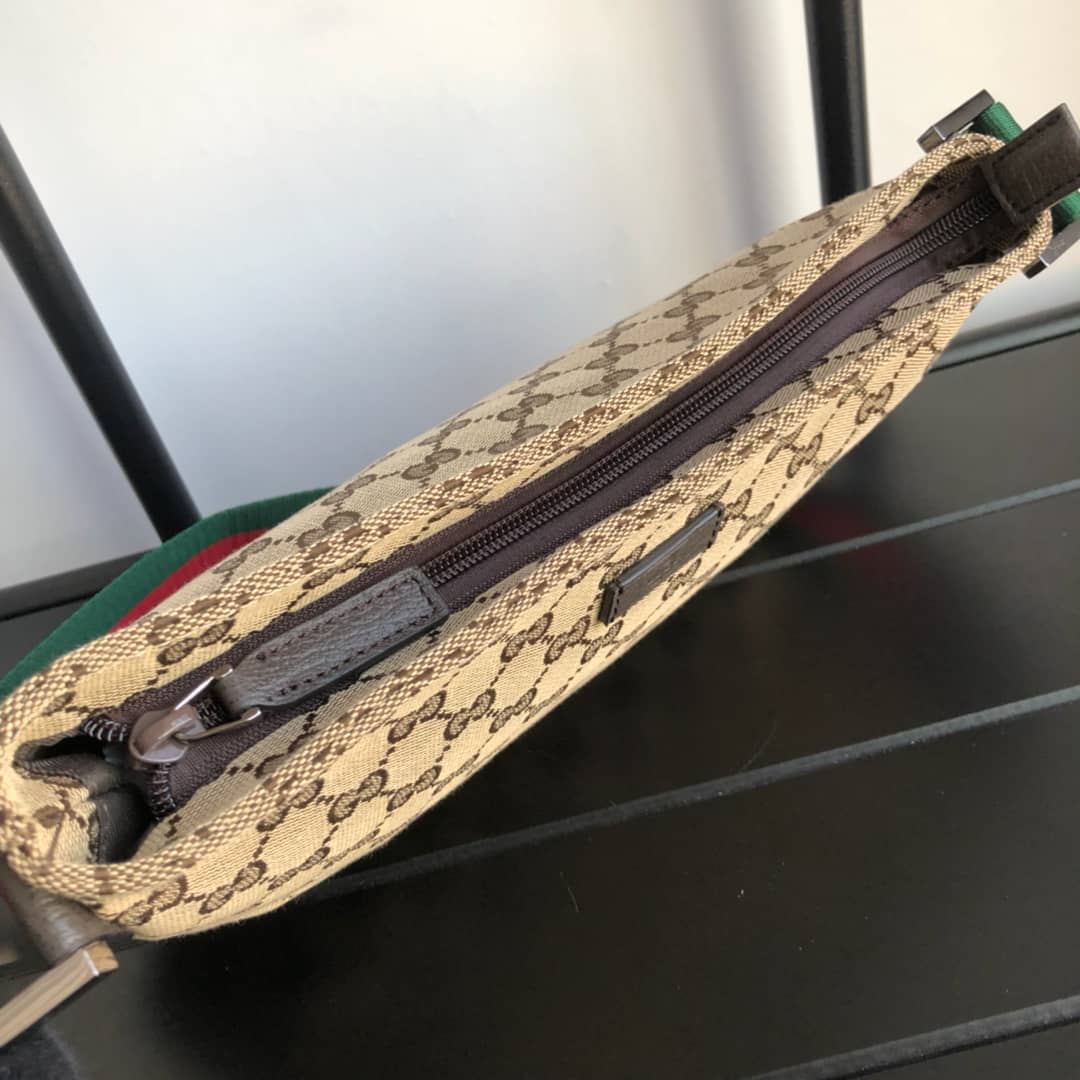 Gvc*1 GG Canvas Shoulder Bag Replica Brown 189749