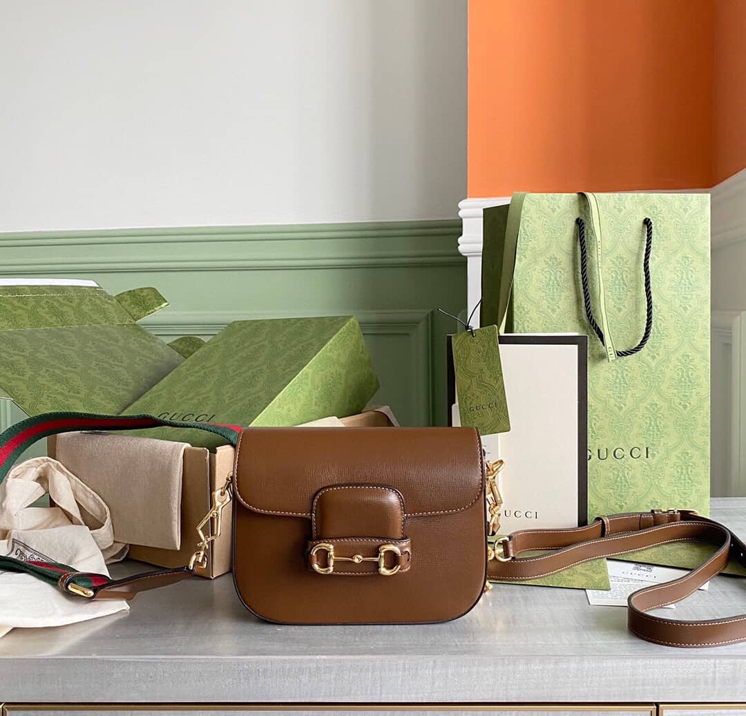 Gvc*1 Horsebit 1955 Mini Bag Replica Brown 658574