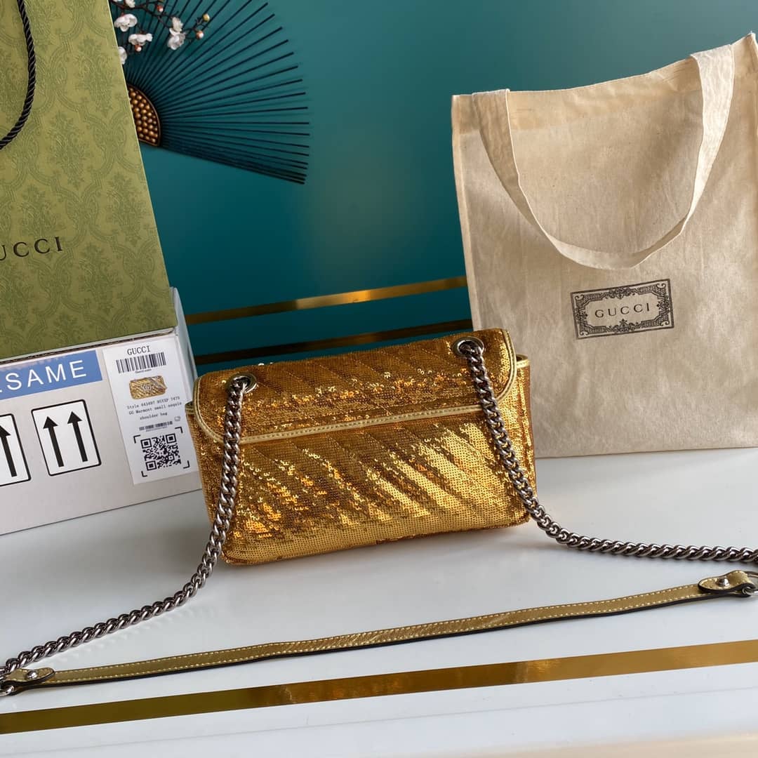 Gvc*1 Marmont GG Small matelassé Shoulder Bag Replica 443497