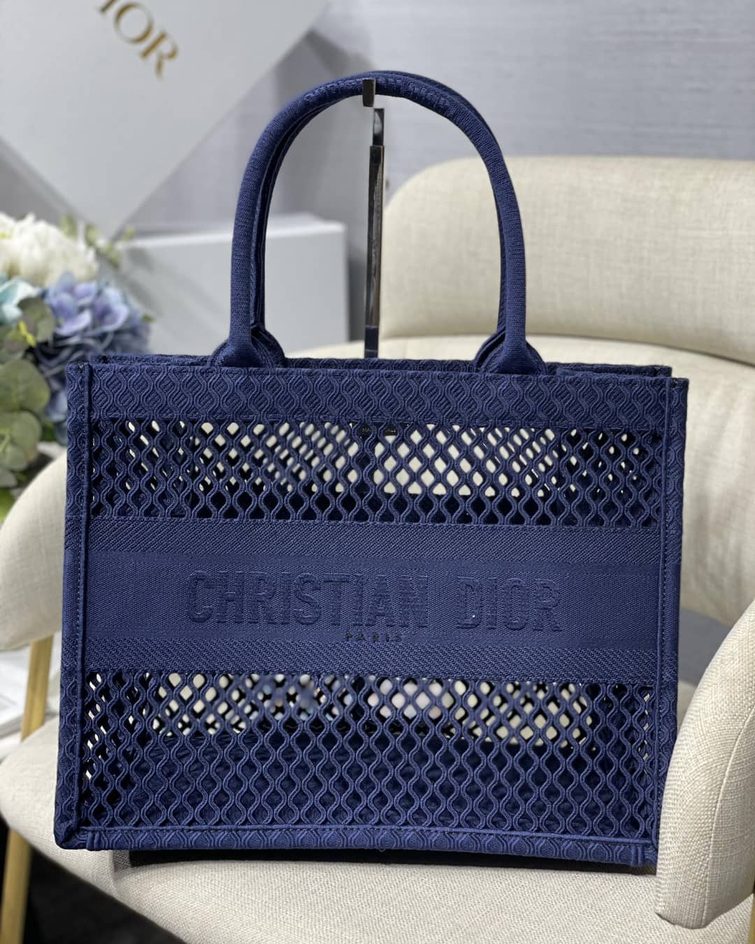 Chr1st1an D10r Mesh Book Tote Bag Dupe