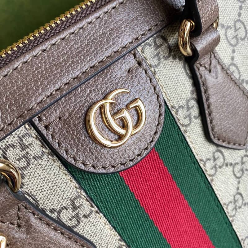 Gvc*1 Ophidia Medium GG Svp*me Tote Shoulder Bag Replica Gray 524537