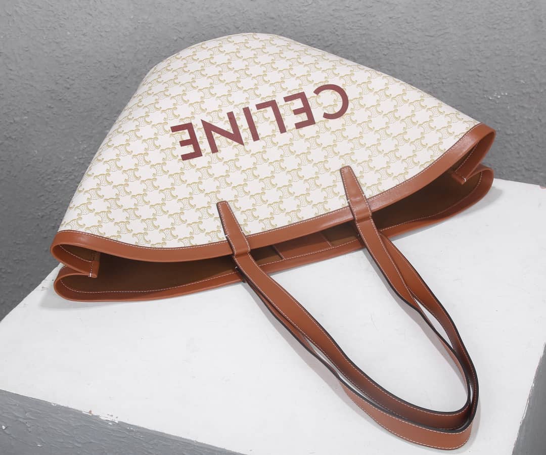 Ce1i*e Triomphe Bag Dupe Large Couffin Triomphe Canvas Print Tote