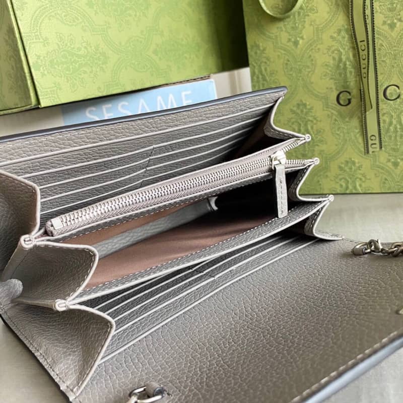 Gvc*1 Dionysus Chain Wallet Shoulder Bag Replica Gray 401231