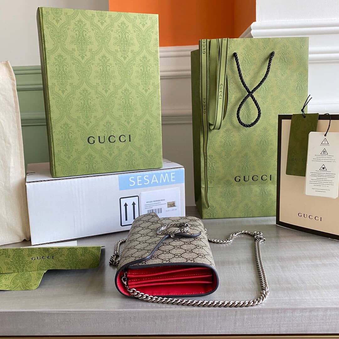 Gvc*1 Dionysus Chain Wallet Shoulder Bag Replica Red 401231